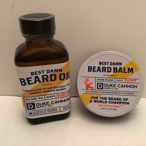 Duke Cannon Beard Balm & Beard Oil New